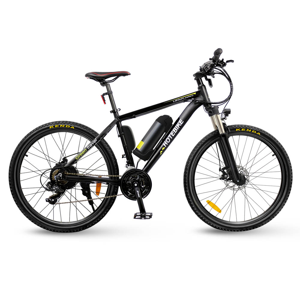 HOTEBIKE 29 Electric Hybrid Bike A6AB26 – 36V 350W Motor, 10Ah Battery, 21-Speed Shimano, Disc Brakes