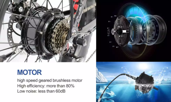 20 Folding Fat Tire Electric Bike - 36V/48V 250W-500W Motor - Shimano 7-Speed - Dual Disc Brakes - 60km Range - Fat Tire Electric Bike - 2