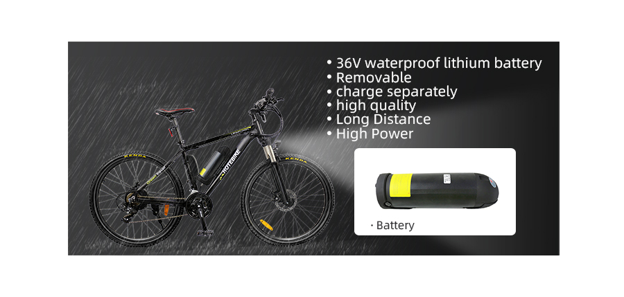 HOTEBIKE 29 Electric Hybrid Bike A6AB26 – 36V 350W Motor, 10Ah Battery, 21-Speed Shimano, Disc Brakes 7 HOTEBIKE 29 Electric Hybrid Bike A6AB26 – 36V 350W Motor, 10Ah Battery, 21-Speed Shimano, Disc Brakes - Mountain Electric Bike - 7