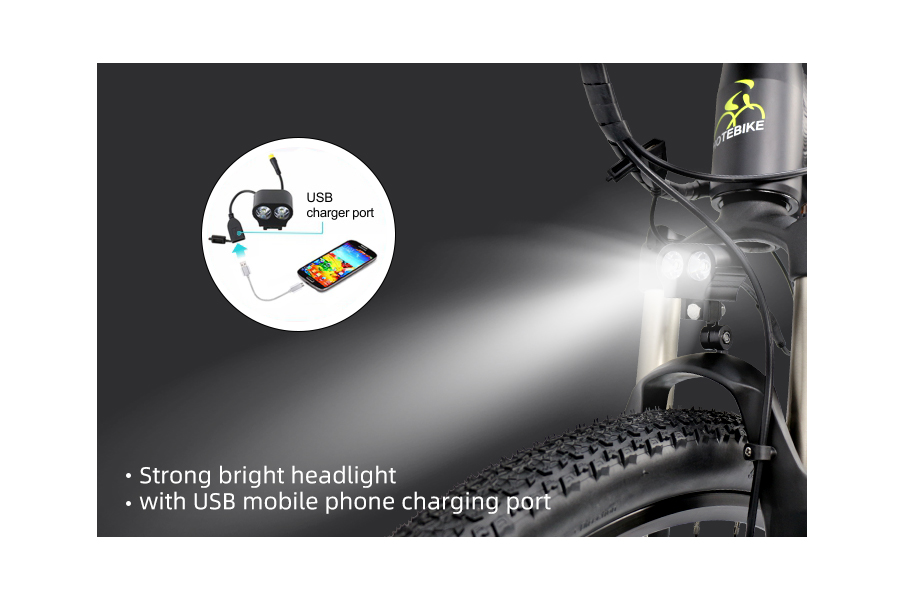 HOTEBIKE 29 Electric Hybrid Bike A6AB26 – 36V 350W Motor, 10Ah Battery, 21-Speed Shimano, Disc Brakes 12 HOTEBIKE 29 Electric Hybrid Bike A6AB26 – 36V 350W Motor, 10Ah Battery, 21-Speed Shimano, Disc Brakes - Mountain Electric Bike - 12