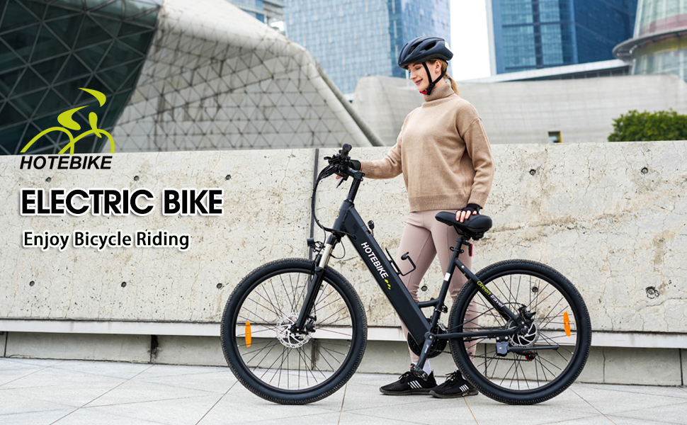HOTEBIKE 36V 350W 26 Электрический городской велосипед – скрытый аккумулятор, передачи Shimano, запас хода 50 миль 1 HOTEBIKE 36V 350W 26 Электрический городской велосипед – скрытый аккумулятор, передачи Shimano, запас хода 50 миль - Городской электрический велосипед - 1