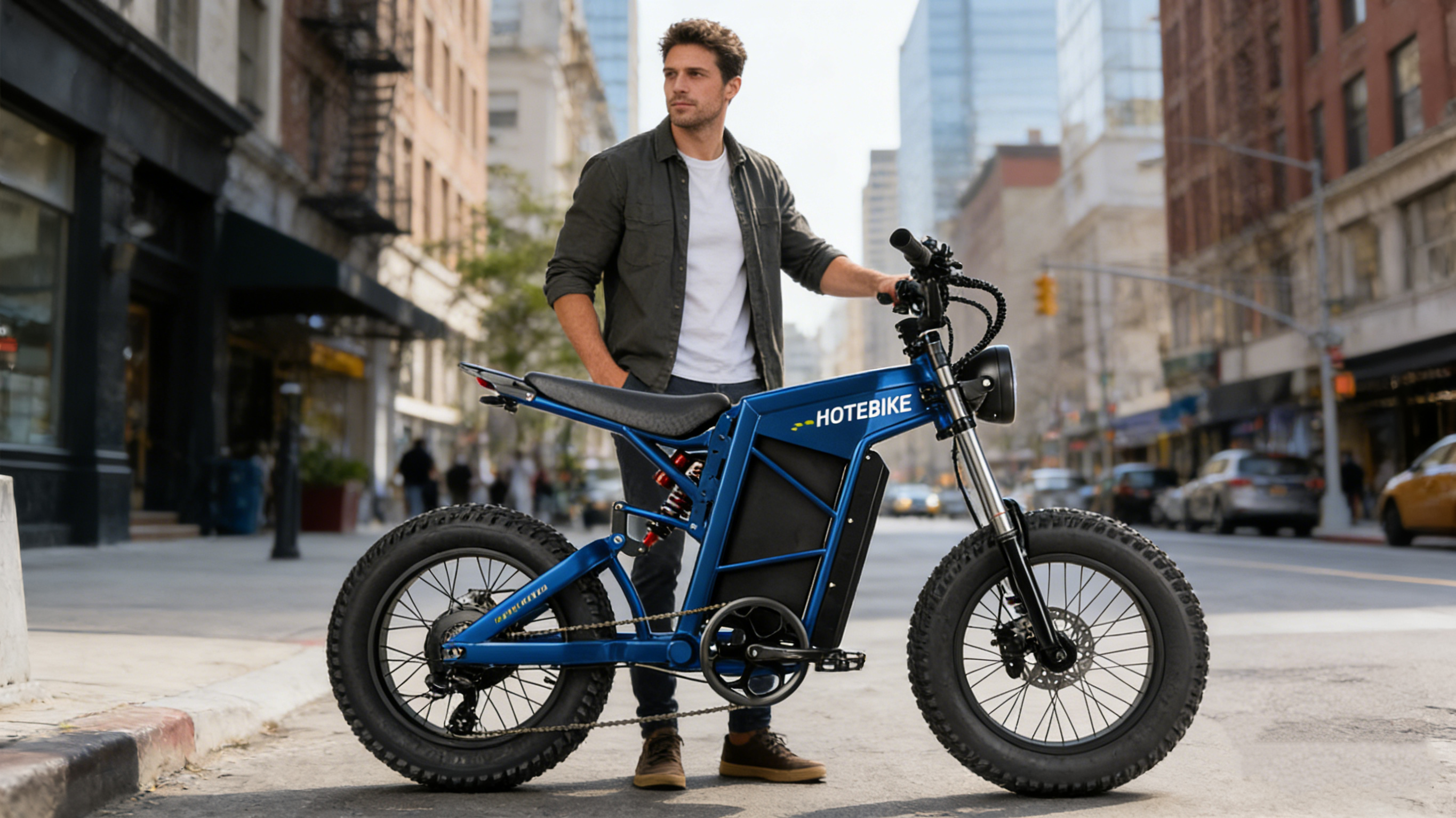 2000W Electric Dirt Bike – 40.6 mph, Fat Tires, Dual Suspension – Ultimate Off-Road & City E-Motorcycle - Fat Tire Electric Bike - 2